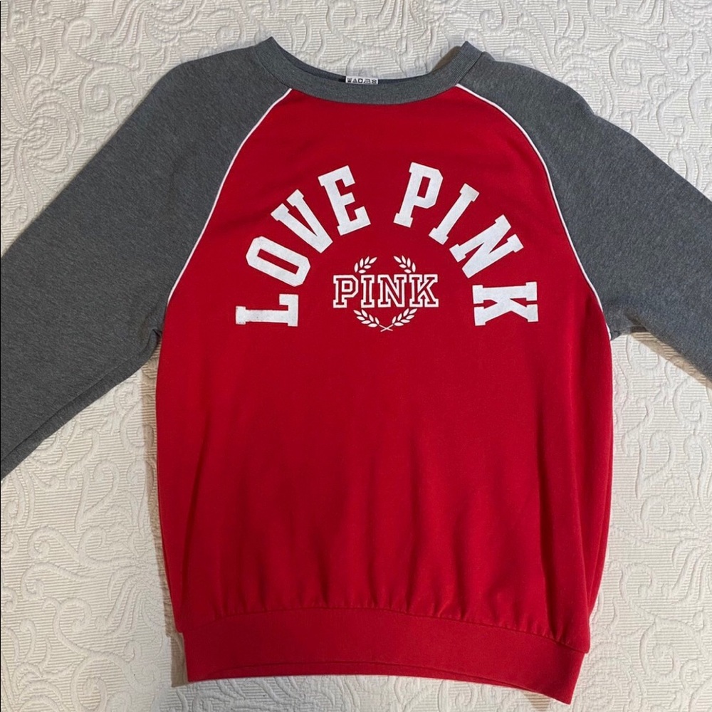 Pink Long Sleeve Tee (Red)